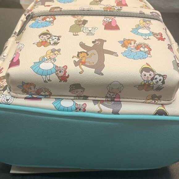 DISNEY Loungefly Disney Pets Chibi Animals Love Mini Backpack & Card Holder - Picture 11 of 15